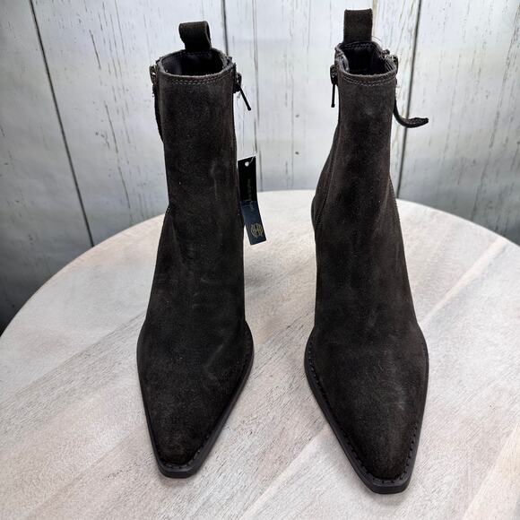 House of Harlow Womens Ankle Boots Size 6.5 Brown Leather Vintage Style Boot New - Picture 13 of 13